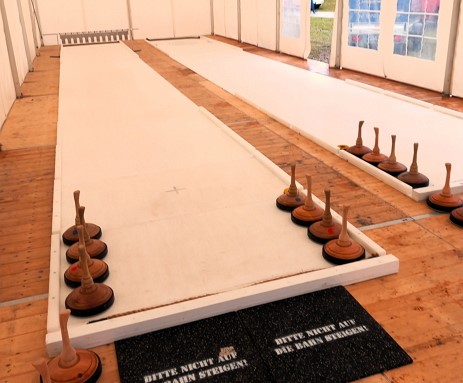 2 St&uuml;ck mobile Eisstockbahn mieten